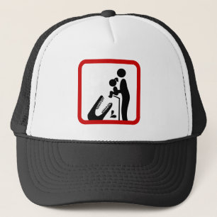 Casquette Don't Feed Daughter To The Crocodile Zoo Sign