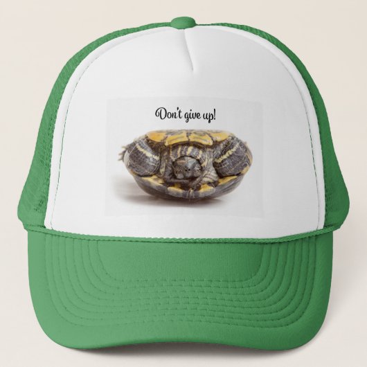 Casquette Don't Give Up Upside Down Turtle Encouragement (Devant)
