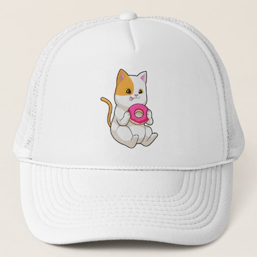 Casquette Donut mangeur de chats (Devant)
