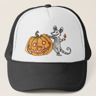 Casquette d'opossum de Jack-o'-lantern