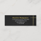 Casquette doré | Carte de nom du tableau de bord (Dos)