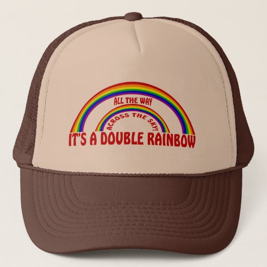 CASQUETTE DOUBLE RAINBOW - TOUT LE CHEMIN ! (Devant)