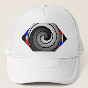 Casquette Double Yin Yang Spiral par Kenneth Yoncich