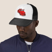 Casquette Douce Père Noël pompier (En situation)