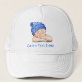Casquette Doux dormant Doux souriant Joyeux bébé - Personnal (Devant)