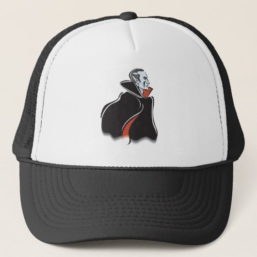 Casquette dracula vampire effrayant (Devant)