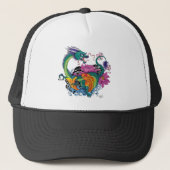 Casquette dragon à eau et koi (Devant)