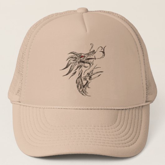 Casquette Dragon aux yeux rouges (Devant)