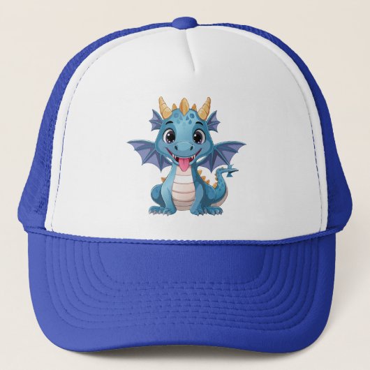 Casquette dragon bleu (Devant)