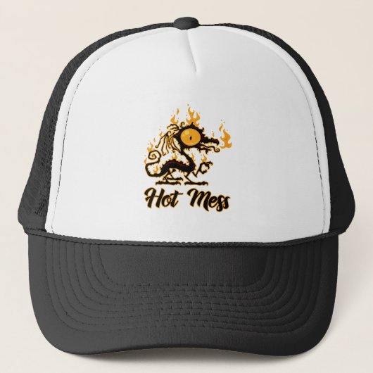 Casquette Dragon Crise Mess Hot Mess (Devant)