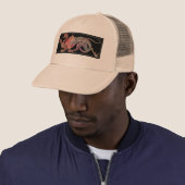 Casquette Dragon en marbre rose (En situation)