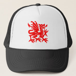 Casquette Dragon héraldique 01 - Rouge