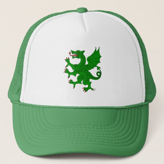 Casquette Dragon Rampant Vert (Devant)