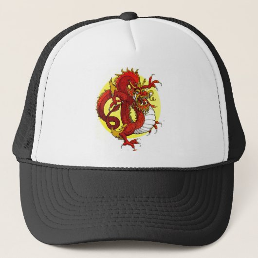 CASQUETTE DRAGON ROUGE (Devant)