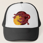 Casquette Dragon rouge de cire (Devant)