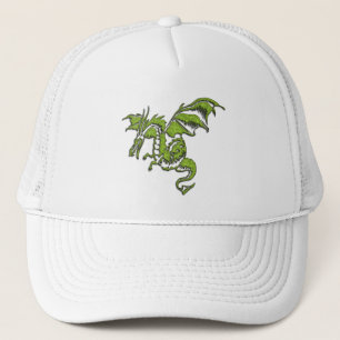 Casquette Dragon Vert Volant