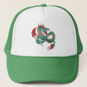 Casquette Dragon volant vert (Devant)