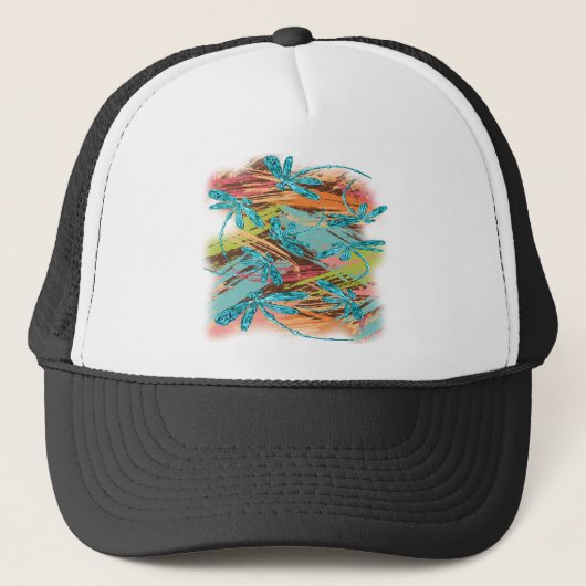 Casquette Dragonfly Turquoise Splash (Devant)