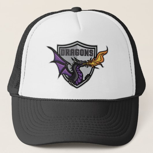 Casquette Dragons Hockey Logo Trucker Hat (Devant)