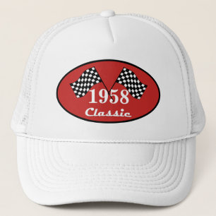 Casquette Drapeau à damier de course classique d'anniversair