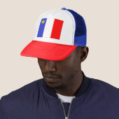 Casquette Drapeau acadien (En situation)