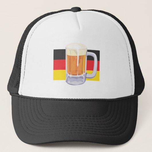 Casquette Drapeau allemand avec de la bière (Devant)