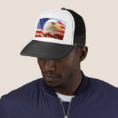 Casquette Drapeau américain avec Eagle chauve (En situation)