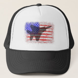 Casquette Drapeau Américain Avion  Patriotique Force Aérienn