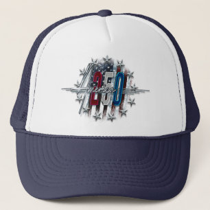 CASQUETTE DRAPEAU AMÉRICAIN CLASSIQUE RÉTRO CHROME AMERICA 2