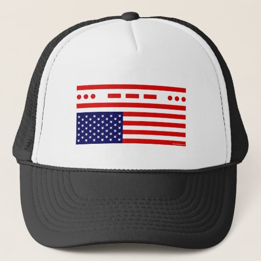 Casquette Drapeau américain de détresse de SOS (Devant)