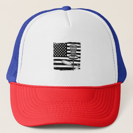 Casquette Drapeau américain de Disk Golf (Devant)
