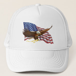 Casquette Drapeau américain et aigle