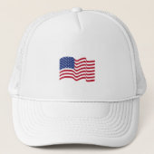 Casquette Drapeau Américain Ondulant (Devant)