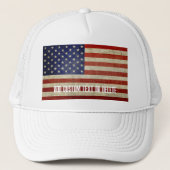Casquette Drapeau américain patiné et en détresse (Devant)
