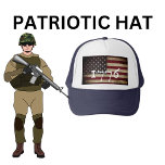Casquette Drapeau américain Patriotic Trucker Hat 1776<br><div class="desc">Patriotique 1776 & Le drapeau américain. Rouge,  Blanc Et Bleu.</div>