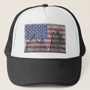 Casquette Drapeau américain patriotique peint par épluchag