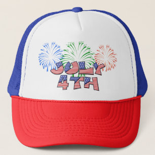 Casquette Drapeau américain patriotique rouge, blanc et bleu