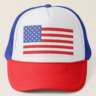 Casquette Drapeau américain patriotique rouge, blanc et bleu
