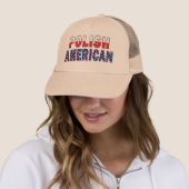 Casquette Drapeau américain polonais (En situation)