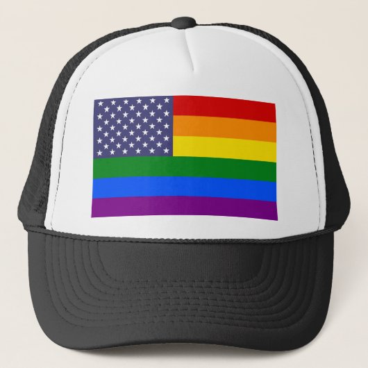 Casquette Drapeau américain Star Rainbow (Devant)