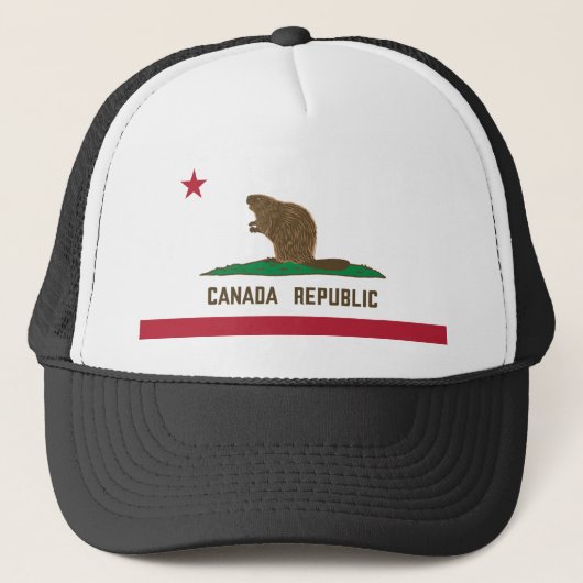 Casquette Drapeau Beaver Canada Republic California (Devant)
