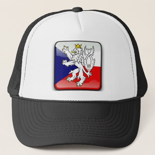 Casquette Drapeau brillant tchèque (Devant)
