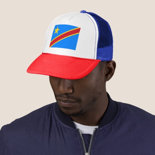 Casquette Drapeau Congo Kinshasa (En situation)