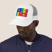 Casquette drapeau créole de Louisiane (En situation)