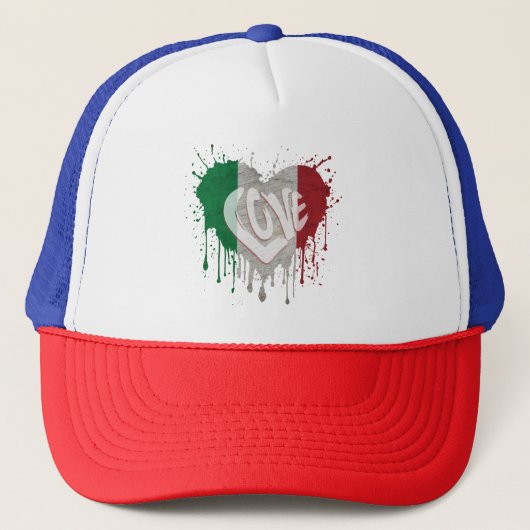 Casquette Drapeau d'amour Italie (Devant)
