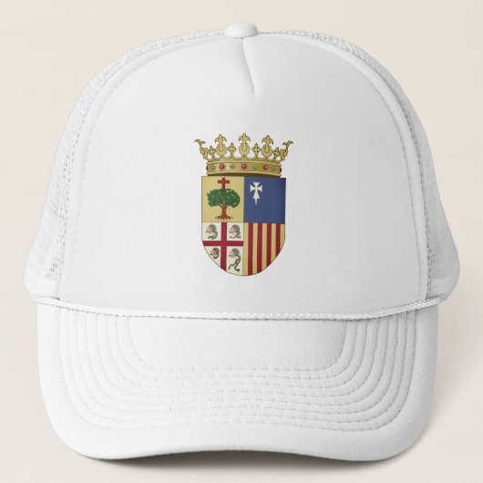 Casquette Drapeau d'Aragón (communauté autonome) Espagne (Devant)