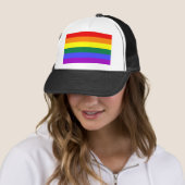 Casquette Drapeau d'arc-en-ciel (En situation)