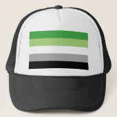 Casquette Drapeau d'Aromantic (Devant)