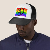 Casquette Drapeau d'athée d'arc-en-ciel (En situation)