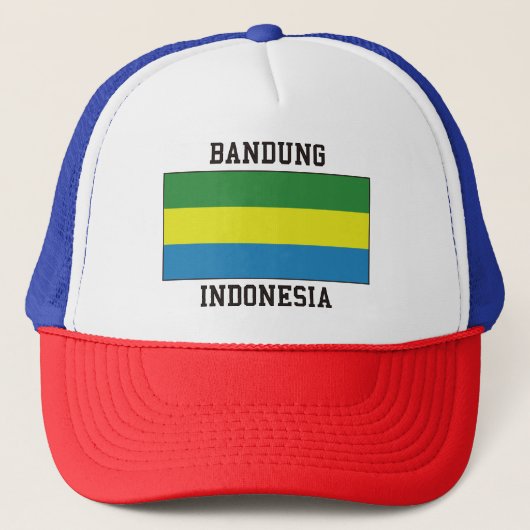 Casquette Drapeau de Bandung, Indonésie (Devant)